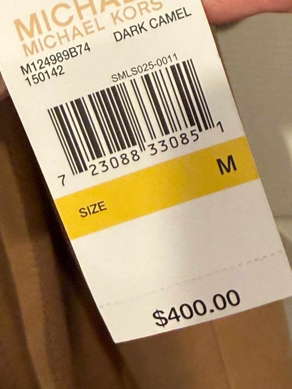 Michael Kors Camel/Brown Belted wrap Coat - Picture 3 of 10